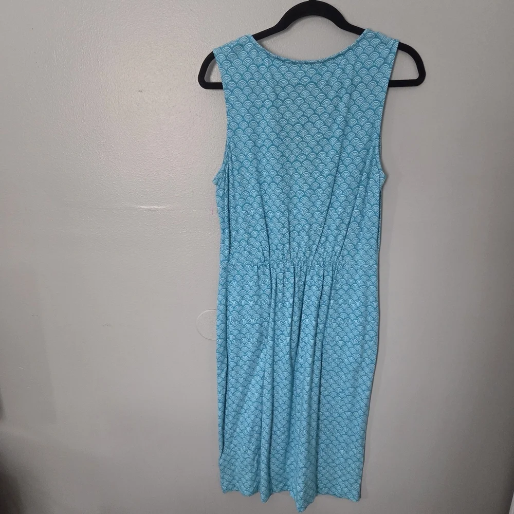Boden Womens Blue Melinda Sleeveless Geometric Print Jersey Pockets. Sz 10/L - Picture 5 of 11